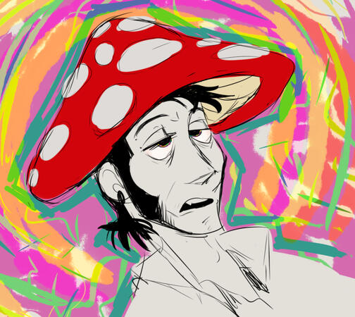 Sniper from Team Fortress 2 on Shrooms